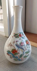 Vintage Wedgwood - Kutani Crane Bone China Bud Vase Sml - Picture 1 of 13