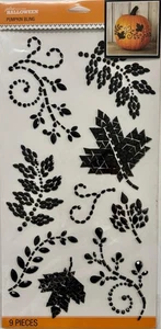 Jolee's Halloween Pumpkin Bling ~ 9 Pcs Mega Leaves & Swirls ~ 13.4" X 6.5" - Picture 1 of 1