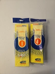 Schmetterling Mopp Typ I Zellulose Schwamm Nachfüllkopf Menge 2 Neu in Verpackung - Bild 1 von 2
