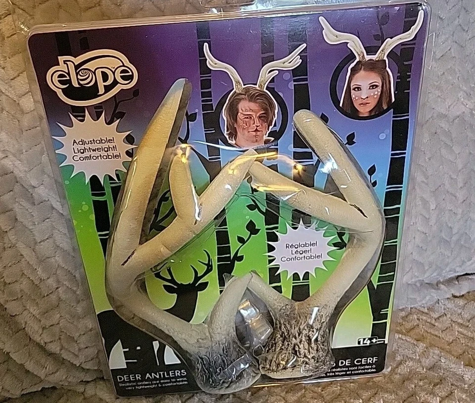 elope Deer Antlers Novelty Use Only For Ages 14 Adjustable 