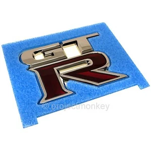 OEM Nissan 84894-JF60B 09-17 GT-R R35 Rear "GT-R" Emblem Badge GTR Genuine Part - Bild 1 von 2