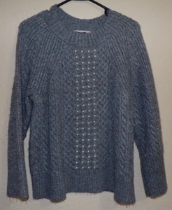 SOFT SURROUNDINGS Gray Noemi Pullover Embellished Sweater - Size XS - Picture 1 of 6