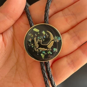 Collar de boda vintage de gotas de esmalte de luna estrellada y conejo bolo para mujer regalo - Imagen 1 de 11