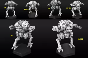 Mecanismo alternativo UZL Uziel para miniaturas Battletech (PMW) ¡6 versiones! - Imagen 1 de 10