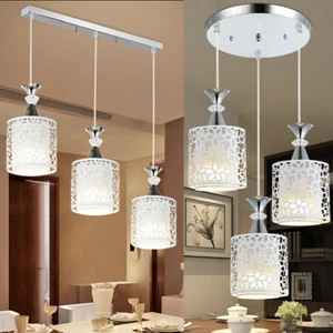 LED Flower Petal Ceiling Light Pendant Lamp Dining Room Chandelier Modern Style - Picture 1 of 20