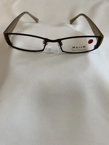 * KLiiK Denmark KLiiK 423 Eyeglass Frames Color 129, 46-17-145. New. MK12 Sc8* - Picture 1 of 7