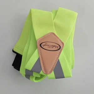 Duty Work Wear Braces Suspenders Y Shape New Mens Hi Vis Reflective Heavy - Picture 1 of 3