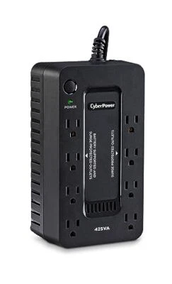 CyberPower ST425 Standby UPS System, 425VA/260W, 8 Outlets, Compact, Black - Image 1 of 4
