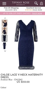 Tiffany Rose -Chloe Lace Maternity Dress - Picture 1 of 5