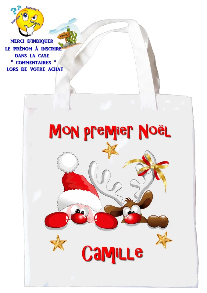 DE SI JOLIES CHOSES Einkaufstasche Weihnachten Provisionstasche Geschenktüte Mein erstes Weihnachten Ref. 27