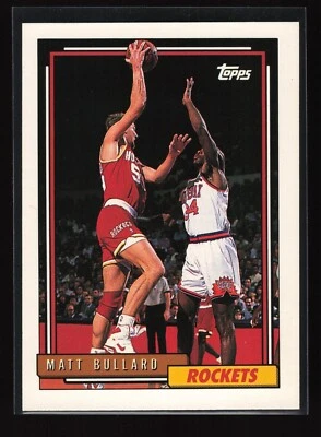 1992-93 Topps #274 Matt Bullard (NM)(BSK) - Image 1 of 2