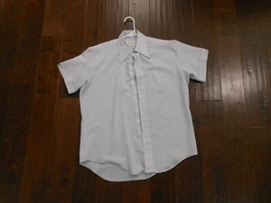 Gebrauchtes Vintage Cascade 100 % Polyester S/S Poloshirt hellgrau hergestellt in Korea - Bild 1 von 5