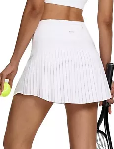 Women's Pleated Tennis Skirts Skorts for Woman Crossover High Waisted Athleti... - Picture 1 of 6