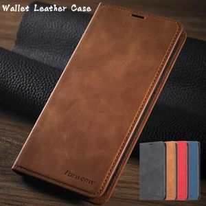 Wallet Case For iPhone 16 15 Plus 14 13 12 11 XS SE Pro Max Leather Cover - Picture 1 of 21