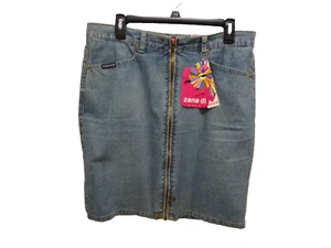 Zana-Di Jeans Skirt Canyon River Blues Size 14 NEW - Picture 1 of 4
