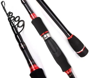 1.8m 2.1m 2.4m 2.7m 3.0m Rod Telescopic Carbon Fishing Rods M Power Ultralight - Picture 1 of 16