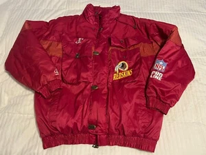 Redskins XL Jacket Football Logo Athletic Pro Line 1990s Quilted Lining NFL - Picture 1 of 13