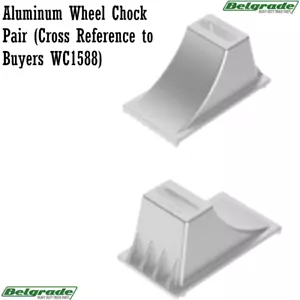 Aluminum Wheel Chock Pair (Cross Reference to Buyers WC1588) - Foto 1 di 3