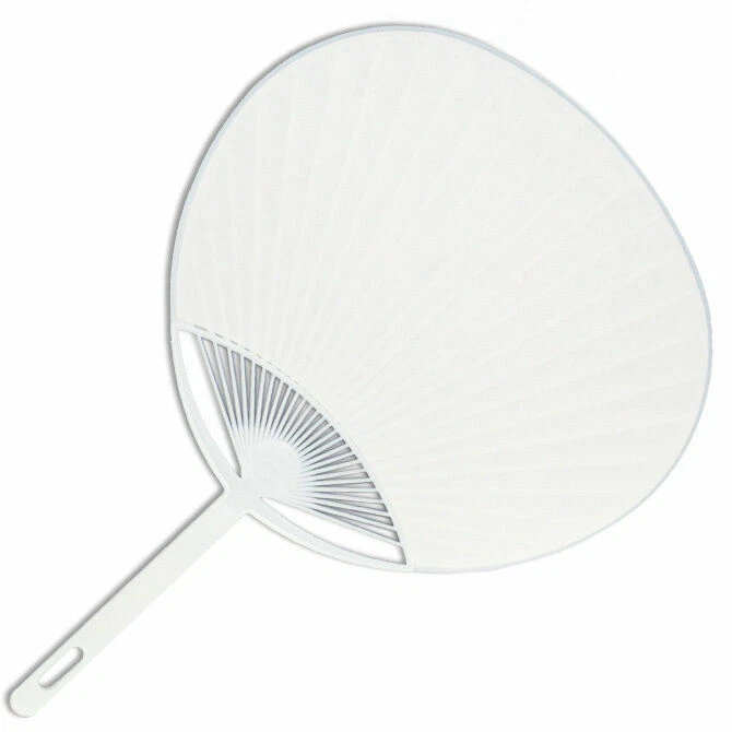 Abanico japonés UCHIWA Yukata Kimono de mano blanco liso abanico de baile hecho en Japón Foto 1 de 1