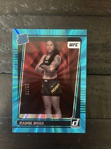 UFC Donruss 2022 Rated Rookie Karol Rosa TEAL 1/25 - Picture 1 of 7