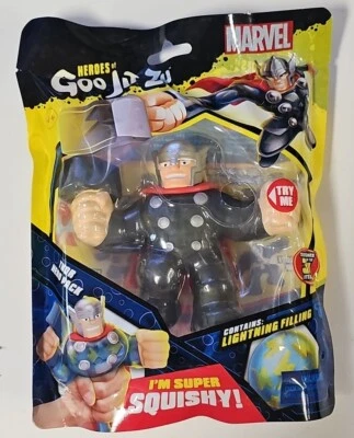 Heroes of Goo Jit Zu Marvel Hero Pack Thor Figura de Acción Juguete Nuevo 2021 Squishy Foto 1 de 2