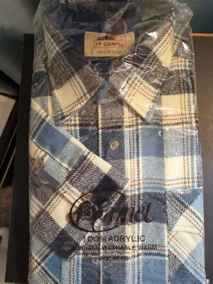 CAMISA CAMEL HOMBRE MANGA LARGA ABOTONADA TALLA GRANDE NUEVA EN PAQUETE  Foto 1 de 4