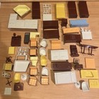 Vintage Marx Mcm Rooster Ranch Doll House Dollhouse Furniture Mid Century Lot