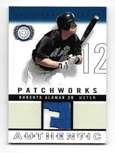 ROBERTO ALOMAR 2003 Fleer Patchworks Game-Worn patch /300 New York Mets - Bild 1 von 2