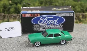 Oz Wheels 1:64 Red Bellies Green Ford XC Sedan Clutch 1 FNQHotwheels OZ30 - Picture 1 of 10