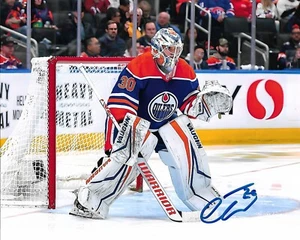 Calvin Pickard Signed 8x10 Photo Edmonton Oilers Autographed COA - Picture 1 of 1