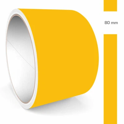 Zierstreifen 80mm 10 Meter Hellorange Matt RAL 1028 Auto Boot Motorrad Wohnmobil - Bild 1 von 4