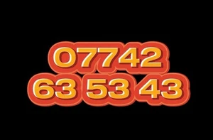 VIP Gold Mobile Number Easy Memorable SIM Platinum Diamond Business O2 - Zdjęcie 1 z 1