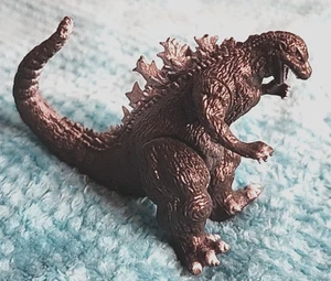 Vintage Godzilla 1995 Bandai Monster Legend Museum 4-toed black 1.5" Figur - Bild 1 von 5