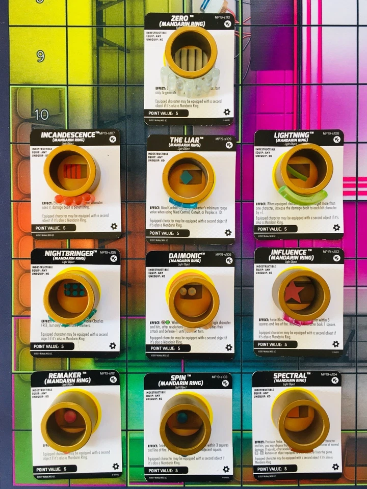 Heroclix Juego Completo de Anillo Mandarín Con LEs | s101-s110 | WizKids Marvel 2019 Foto 1 de 1