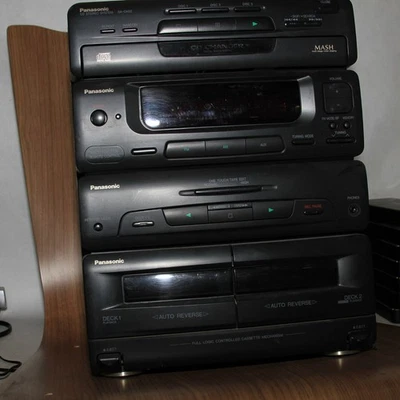 Vintage Panasonic SA-CH52 AM/FM CD And Dual Casette Stereo Japan Untested - Image 1 of 4