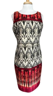 Vestido vaina grande para mujer CATO estampado animal colores otoño cambio de carrera sin mangas Foto 1 de 4