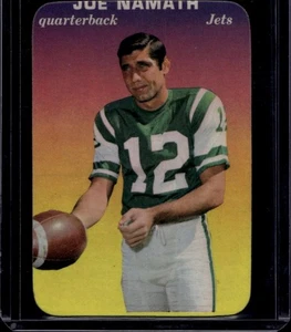 1970 Topps Super Glossy #29 Joe Namath, Ex, Salón de la fama - Imagen 1 de 2