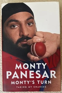 MONTY PANESAR : MONTY'S TURN SIGNED HARDBACK BOOK TAKING MY CHANCES CRICKET - Imagen 1 de 3