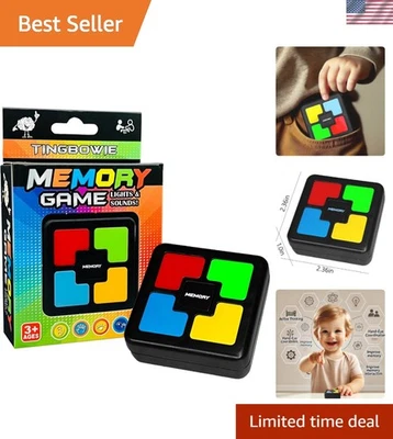Portable Handheld Memory Game with Lights & Sounds - Ideal for Kids' Learning - Image 1 of 4