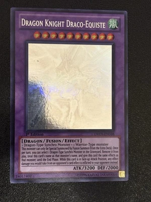 Dragon Knight Draco-Equiste DREV-EN038 Ghost Rare 1st NM Yugioh Card English - Image 1 of 4