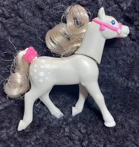 Vintage Kenner Littlest Pet Shop LPS Zoo Arabian Prancers Gray Horse Pony Dapple - Picture 1 of 4