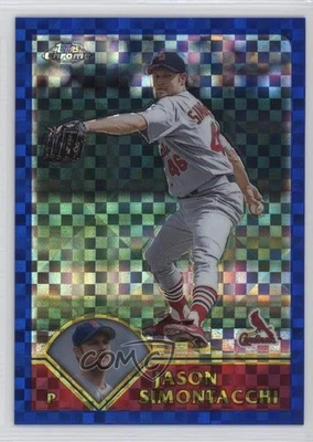 2003 Topps Chrome Box Loader Uncirculated X-Fractor /50 Jason Simontacchi #106 - Image 1 of 2