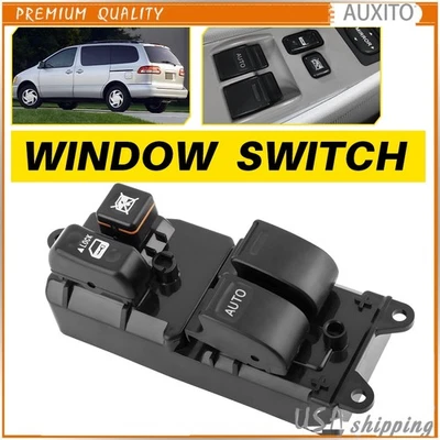 Power Window Switch for Toyota Tundra 2000-2004 Solara 1999 2000-2003 Front Left - Imagem 1 de 4