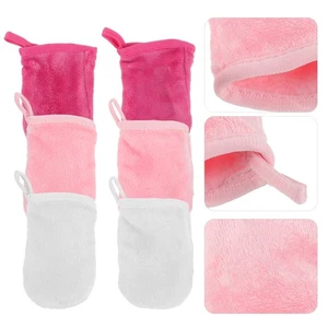 6 piezas guantes de limpieza toallitas faciales de viaje paños desmaquillantes para - Imagen 1 de 12