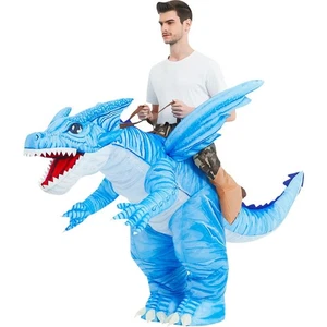Inflatable Dinosaur Costume Adults Halloween Blow up Costumes for Man Women 6... - Picture 1 of 5