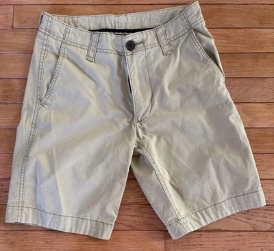 Pantalones cortos chinos informales Aeropostale para hombre - caqui - entrepierna de 9" - frente plano - talla 27 Foto 1 de 3