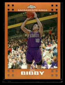2007 Topps Chrome #37 Mike Bibby  Orange Refractor #/199
