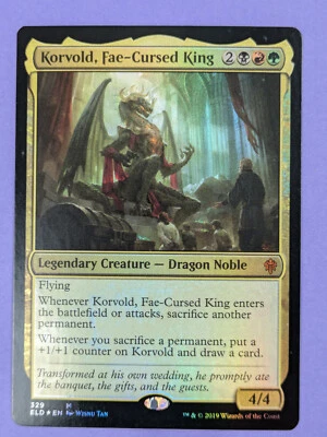 MTG Magic: Throne of Eldraine: Korvold, Fae-Cursed King Foil #329 Mystic - NM - Image 1 of 2