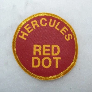 Vintage Hercules Red Dot Munition Reloading Powder Jacket Patch - Bild 1 von 1