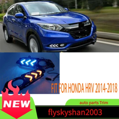 Auto Fit For Honda HRV 2014-2018 2Pcs Fog Light Daytime Running Lights Replace - Image 1 of 4